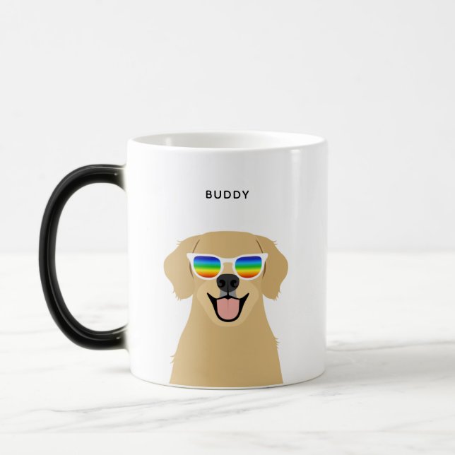 Taza Mágica Mugs de Golden Retriever (Izquierda)