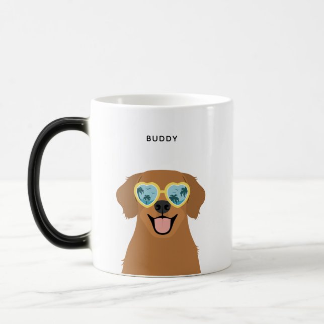 Taza Mágica Mugs de Golden Retriever (Izquierda)
