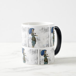 Taza Mágica Mujer ventilado elegante con paraguas: