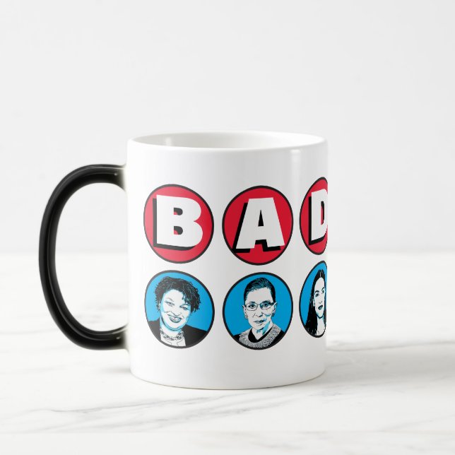 Taza Mágica Mujeres Badass: Stacey RBG Katie Kamala Warren (Izquierda)