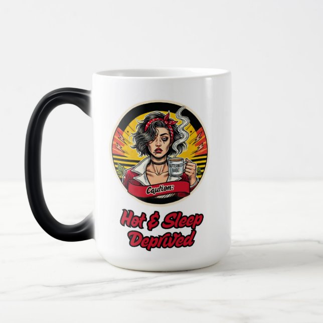 Taza Mágica Mujeres fuertes y hermosas que beben café (Izquierda)