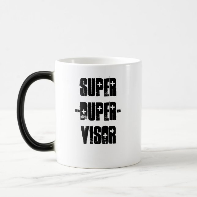 Taza Mágica Mundos mejor Boss, Estupendo-duper-visera (Izquierda)