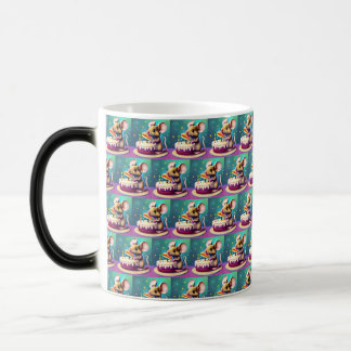 Taza Mágica Muñeca de ratón de cumpleaños