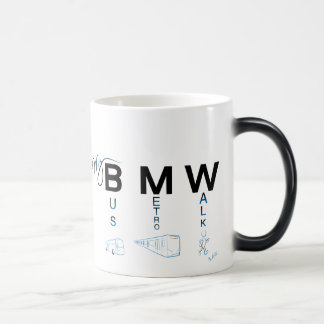 Taza Mágica My BMW - Autobús, Metro, Walk