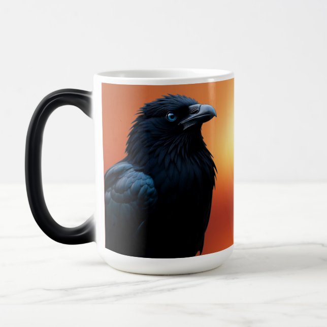 Taza Mágica Naturaleza salvaje del amanecer Cuervo-Pájaro (Izquierda)