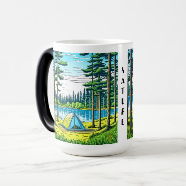 Taza Mágica Naturaleza y arte de Camping Ai (Anverso izquierdo)