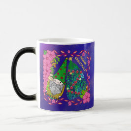 TAZA MÁGICA NAVIDAD FEROSA PERSONALIZADA CON ÁRBOL DE GNOME XM