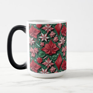 Taza Mágica Navidades artesanías de origami 12 - Café Mug