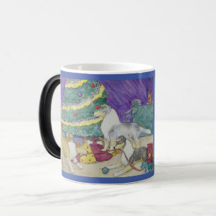 Taza Mágica Navidades Collies Morphing Mug