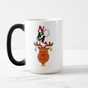 Taza Mágica Navidades de Noel Deer Bells Bauble Rudolf Snowfla