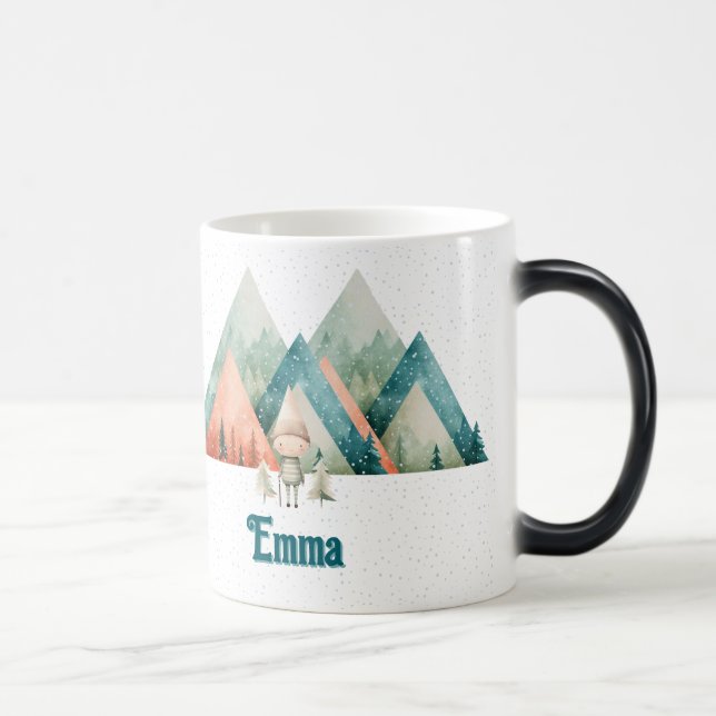 Taza Mágica navidades lindos elf mug (Derecha)