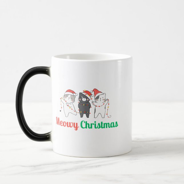 Taza Mágica Navidades Meowy (Izquierda)