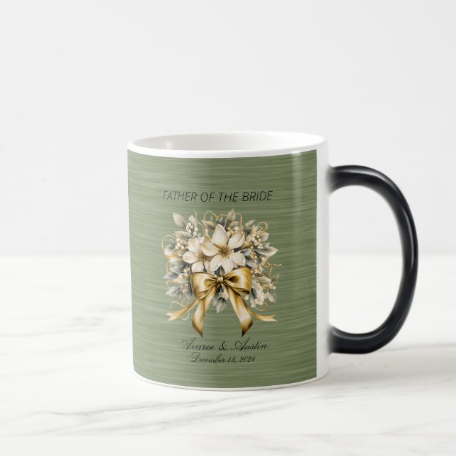 Taza Mágica Navidades Padre de la Novia en el invierno blanco (Derecha)