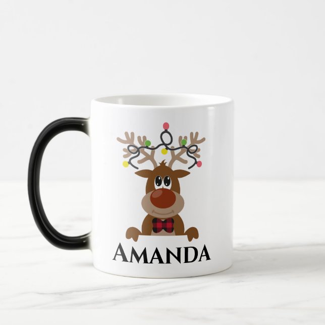 Taza Mágica Navidades renos - navidades ligeros (Izquierda)