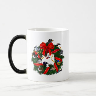 Taza Mágica Nd. Aves de patio trasero Birdorable Navidades Wre