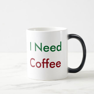 Taza Mágica "Necesito Café" Café Mug