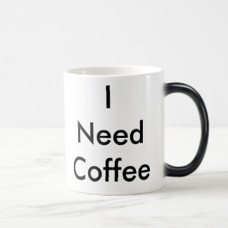 Taza Mágica "Necesito Café" Café Mug