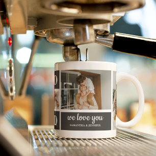 Taza Mágica Negro moderno Fotografía del Collage El mejor