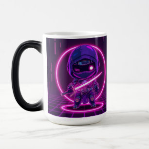 Taza Mágica Neon Robotic Ninja