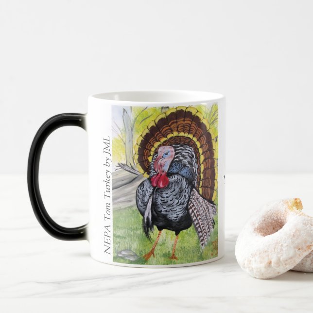 Taza Mágica NEPA Tom Turkey por JML (Con donut)