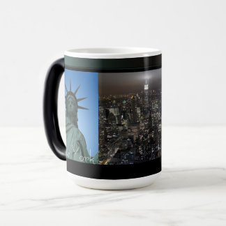 Taza Mágica New York Cup Cityscape New York Night Mug