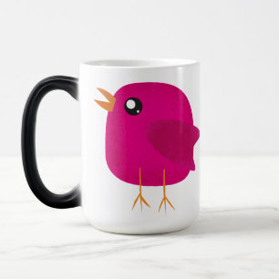 Taza Mágica Niños adorables pájaros