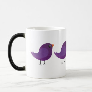 Taza Mágica Niños adorables pájaros