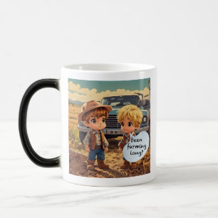 Taza Mágica Niños pequeños granjeros - ¿Han estado cultivando