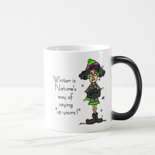 Taza Mágica No es un fanático del invierno