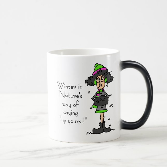 Taza Mágica No es un fanático del invierno (Derecha)