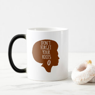 Taza Mágica No Olvides Tus Raíces - Afroamericano