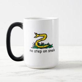 Taza Mágica No pisar a la culebra memes parodia de Gadsden Sne