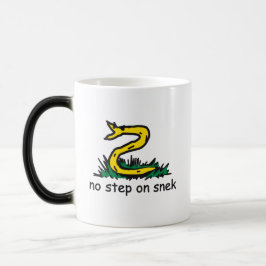 Taza Mágica No pisar a la serpiente memes parodia de Gadsden S