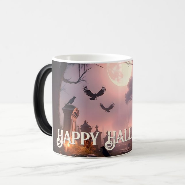 Taza Mágica Noche de sombras - despierta una caída de Hallowee (Anverso izquierdo)
