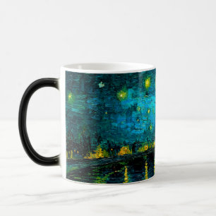 Taza Mágica Noche Van Gogh Starry sobre el Ródano