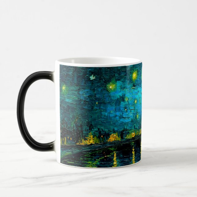 Taza Mágica Noche Van Gogh Starry sobre el Ródano (Izquierda)