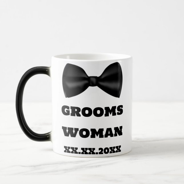 Taza Mágica Nombre de la dama de honor Grooms Mujer Boda Mugs (Izquierda)