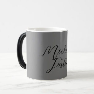 Taza Mágica Nombre minimalista de escritura a mano