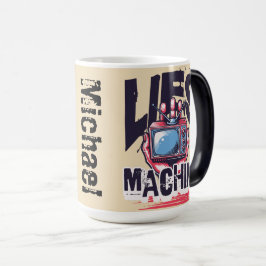 Taza Mágica Nombre personalizado Guay retro trabajo gráfico Te
