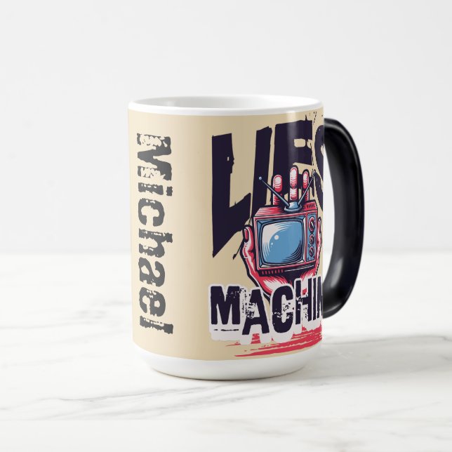 Taza Mágica Nombre personalizado Guay retro trabajo gráfico Te (Anverso derecho)