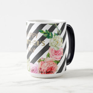 Taza Mágica Nombre personalizado regalo de Personalizado flora