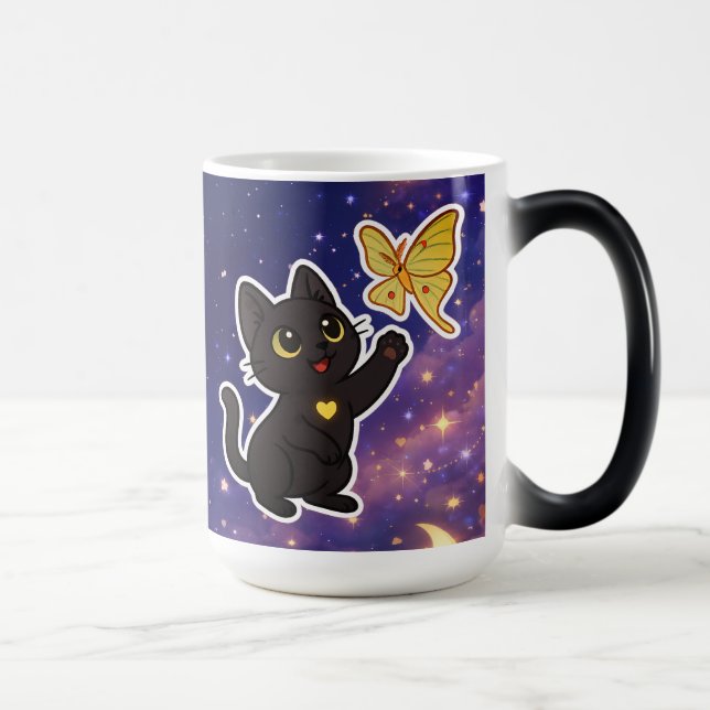Taza Mágica #NovaCatAdventures n Lunar Moth Frolics v2 (Derecha)