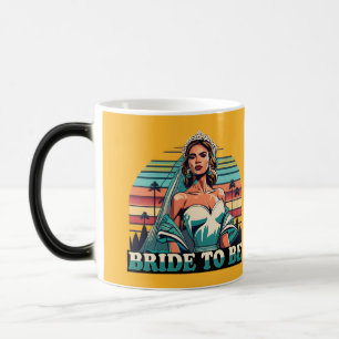 Taza Mágica Novia Retro por casarse