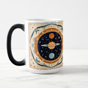 Taza Mágica Nursera estelar vintage, espacio, cosmos, universo