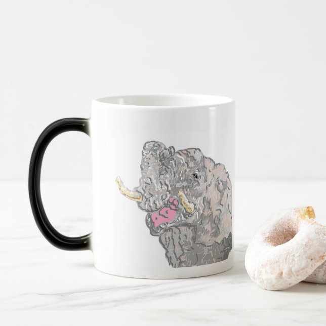 Taza Mágica Obra/impresiones de arte original de Sarr (Con donut)