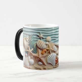 Taza Mágica Ocean Breeze Seashell Mug