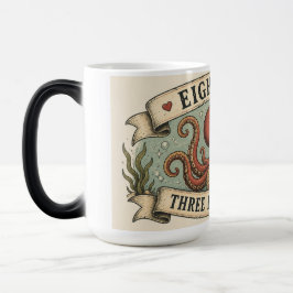 TAZA MÁGICA OCHO BRAZOS TRES CORAZONES ROTOS
