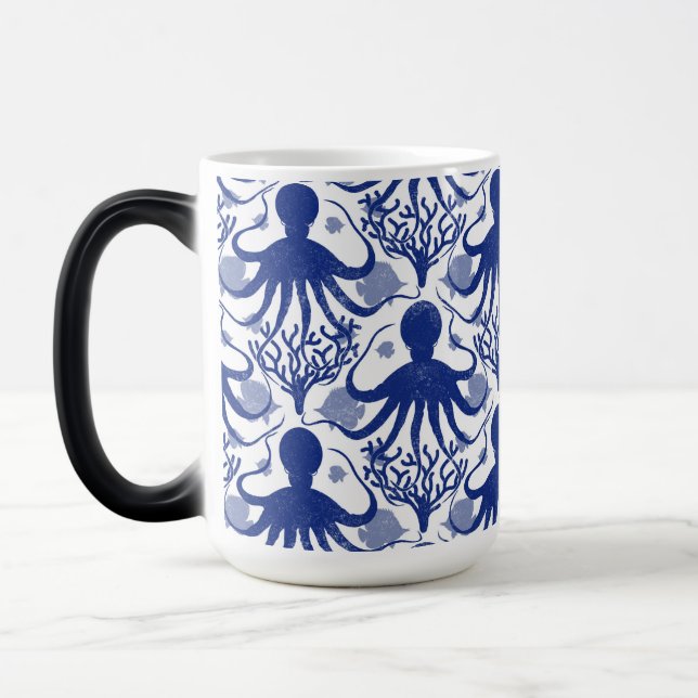 Taza Mágica Octopus (fondo claro) (Izquierda)
