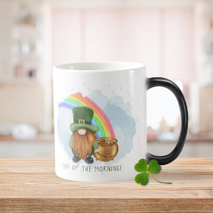 Taza Mágica Olla de Oro del Gnomo Irlandés Día de San Patricio
