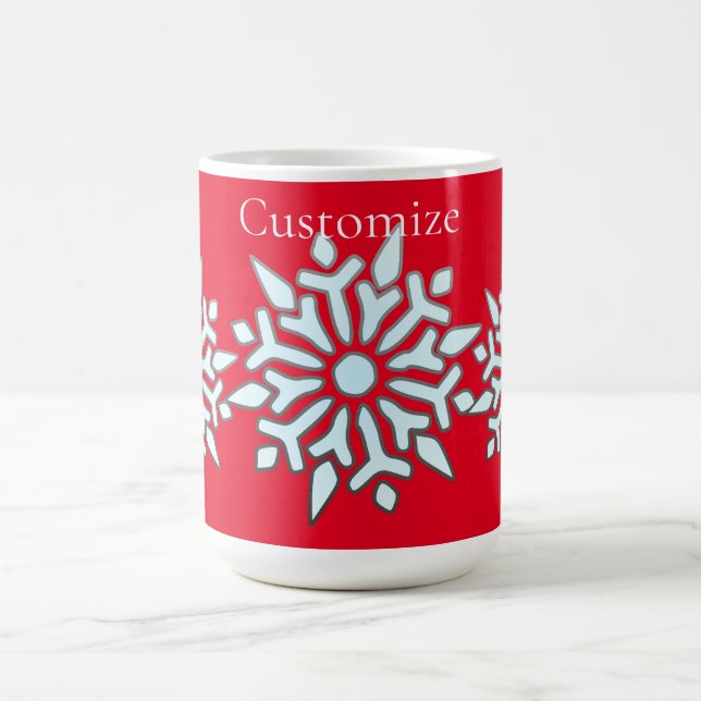 Taza Mágica Ornamento navideño de Snowflake Thunder_Cove (Centro)